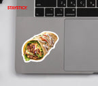 Delicious Chicken Shawarma Wrap Sticker Premium Vinyl Sticker