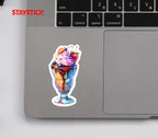 Colorful Sundae Dessert Sticker Premium Vinyl Sticker