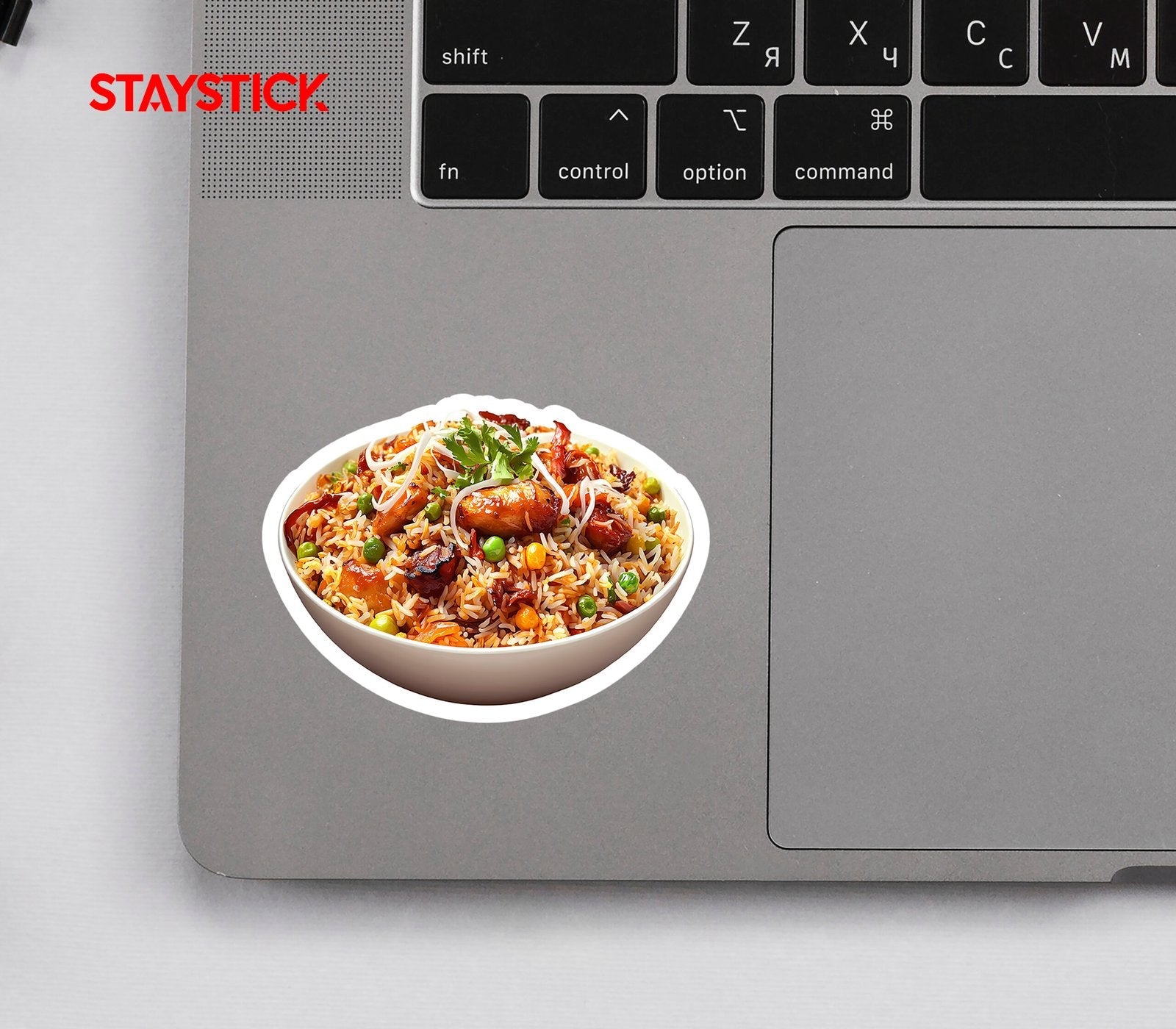 Yummy chicken fried rice sticker Premium Vinyl Sticker