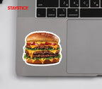 Triple Cheeseburger Sticker Premium Vinyl Sticker