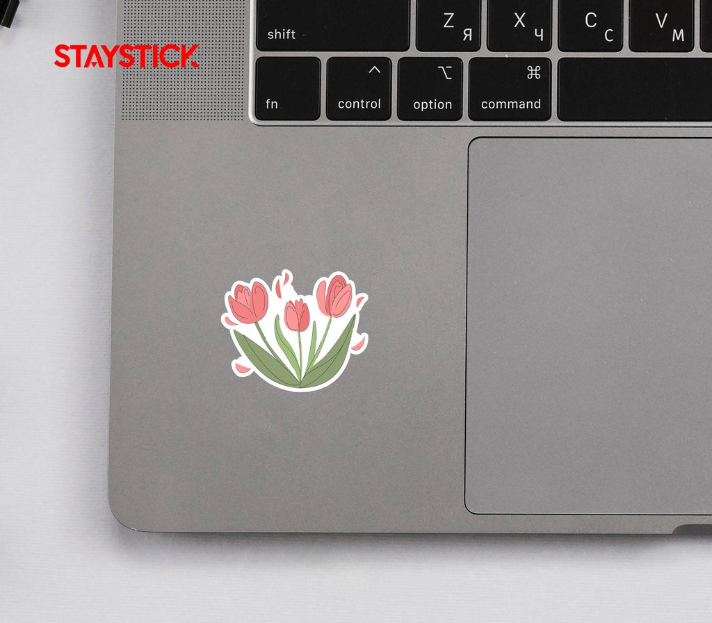 TULIP FLOWER STICKER Premium Vinyl Sticker