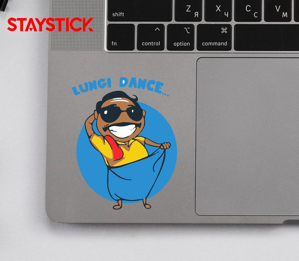 LUNGI DANCE FUNNY CARTOON STICKER Premium Vinyl Sticker