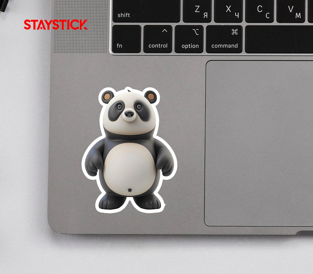 Cute 3D Panda Bear Sticker Premium Vinyl Sticker