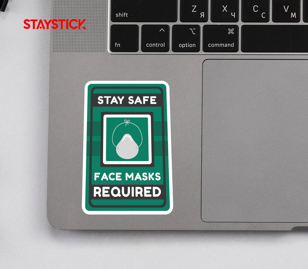 FACE MASK STICKER Safety Sticker
