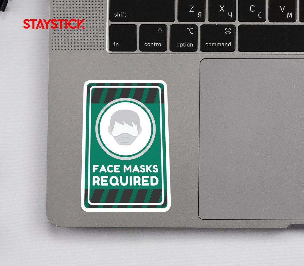 FACE MASK STICKER Safety Sticker