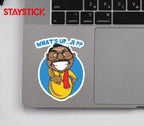 WHAT'S UP CARTOON STICKER Premium Vinyl Sticker