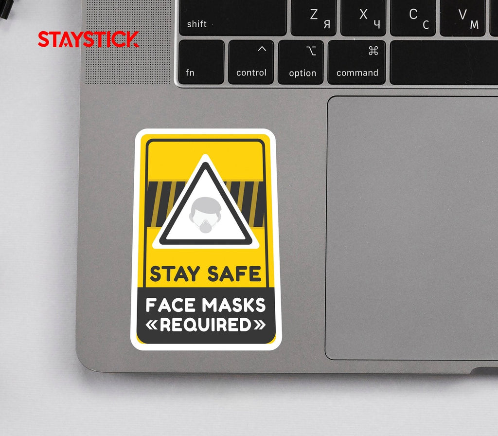 FACE MASK STICKER Safety Sticker