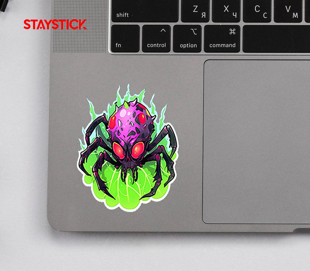 SPIDER SKULL STICKER Premium Vinyl Sticker