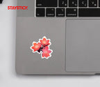 PINK FLORAL STICKER Premium Vinyl Sticker