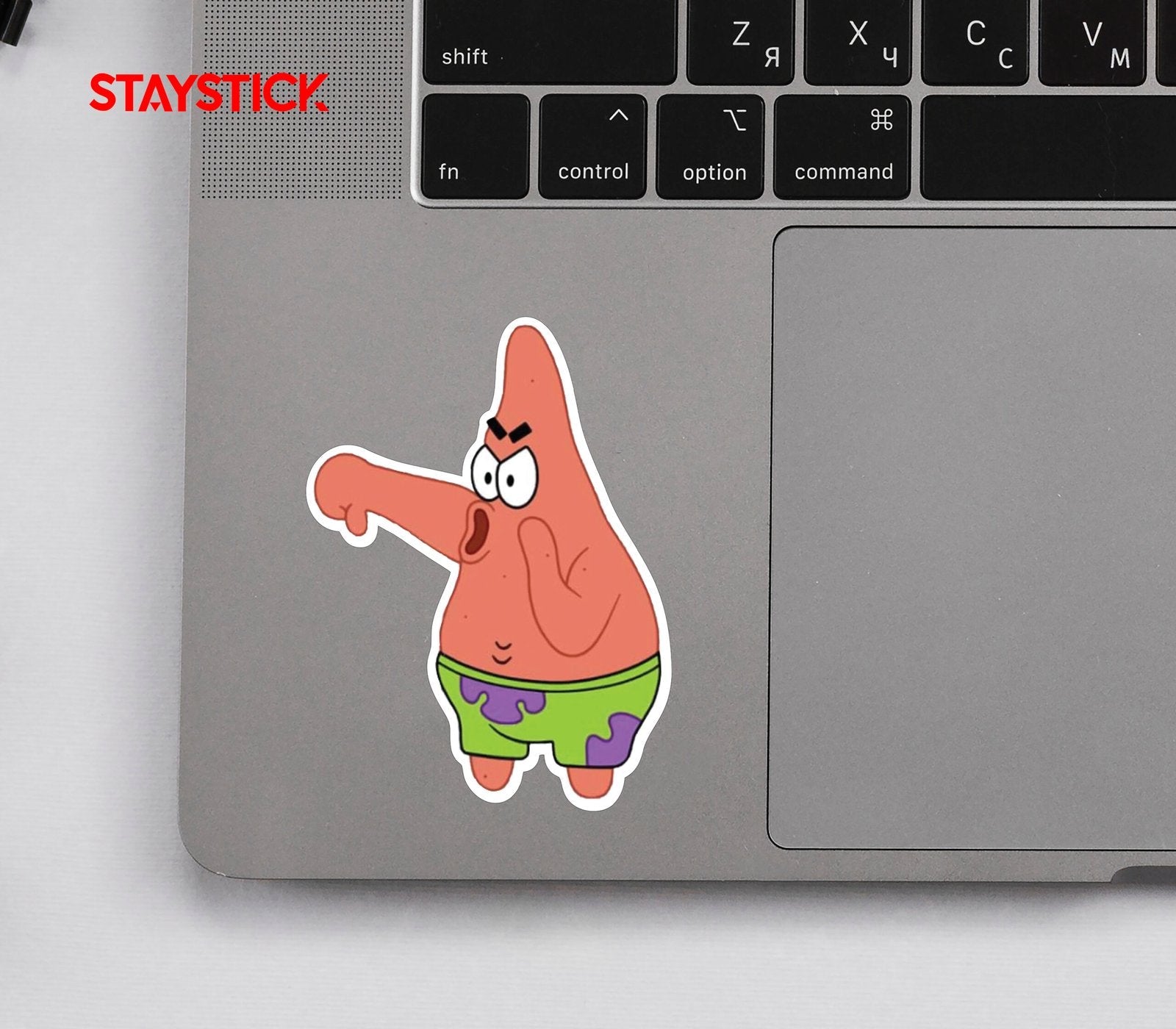 Angry Patrick Star Sticker Premium Vinyl Sticker
