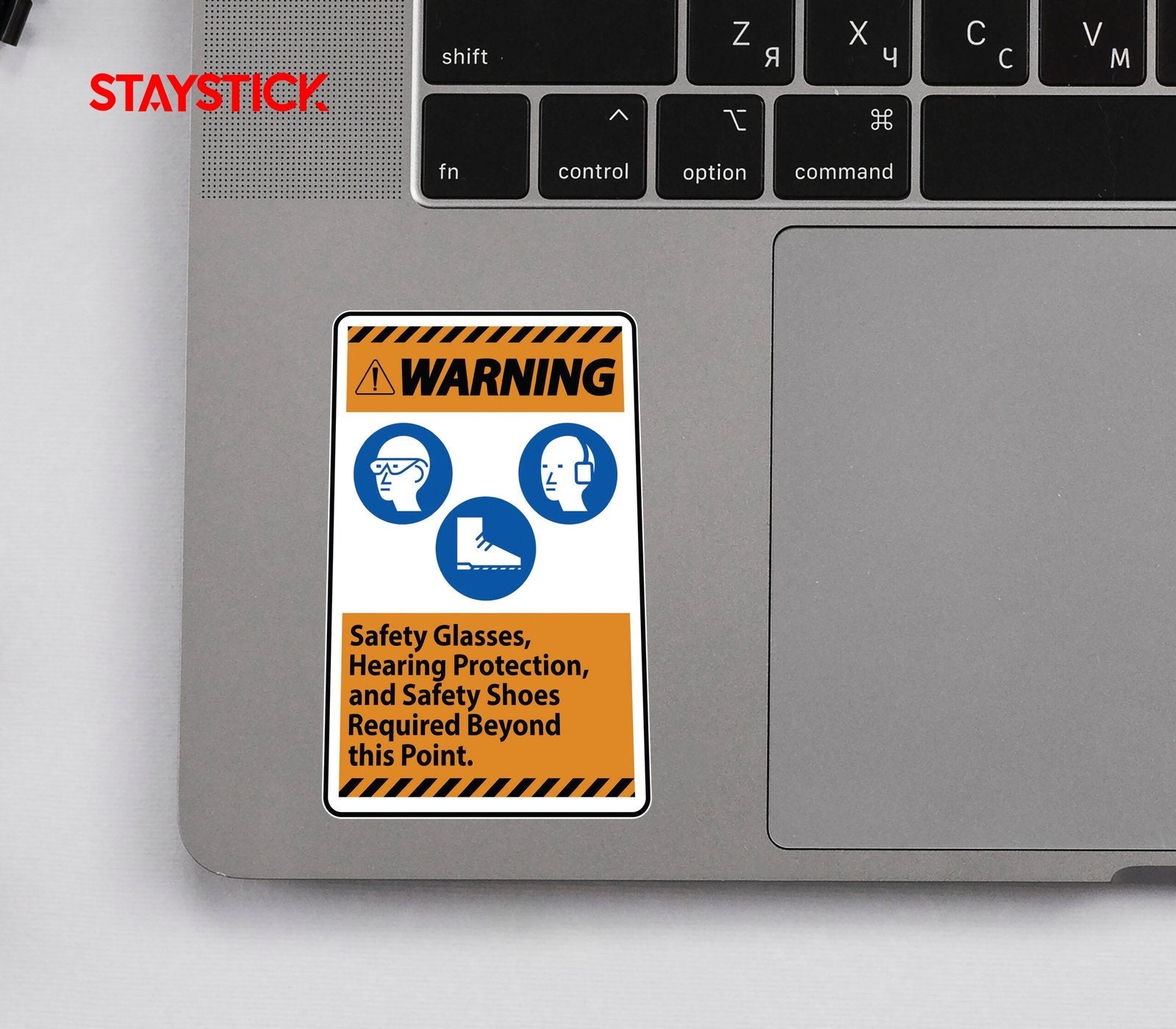WARNING SIGN STICKER Premium Vinyl Sticker