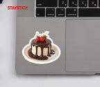 Sweet Chocolate Bliss Cake Premium Vinyl Sticker