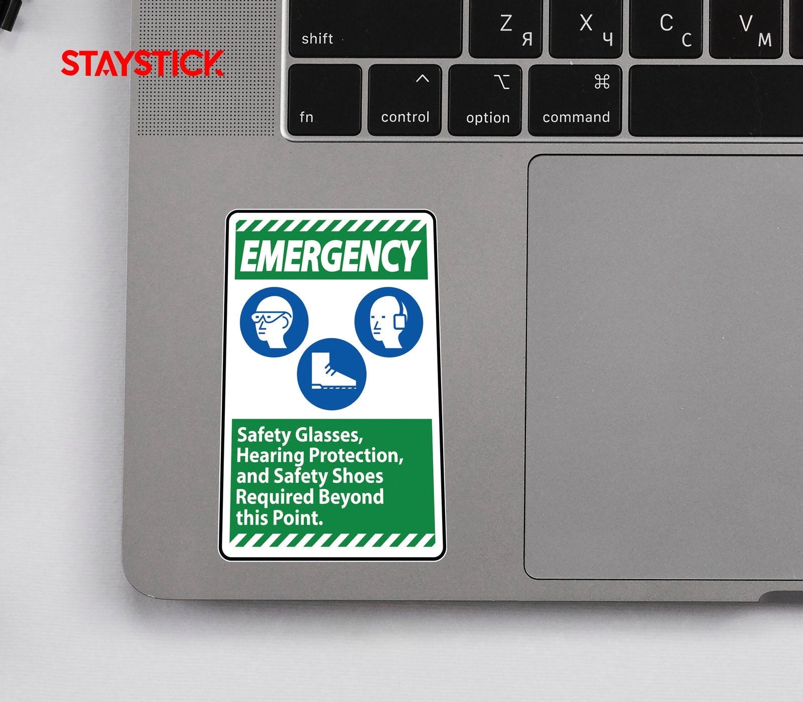 EMERGENCY SIGN STICKER Premium Vinyl Sticker
