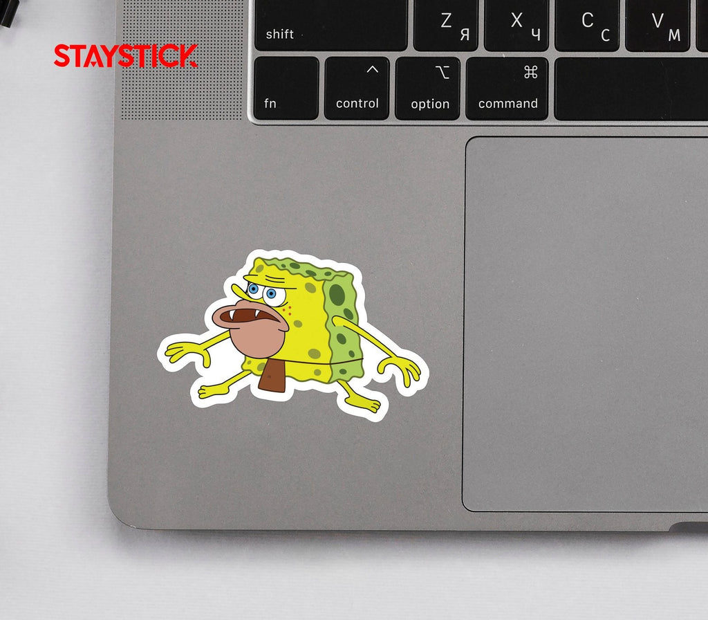 SpongeBob SquarePants Caveman Sticker Premium Vinyl Sticker