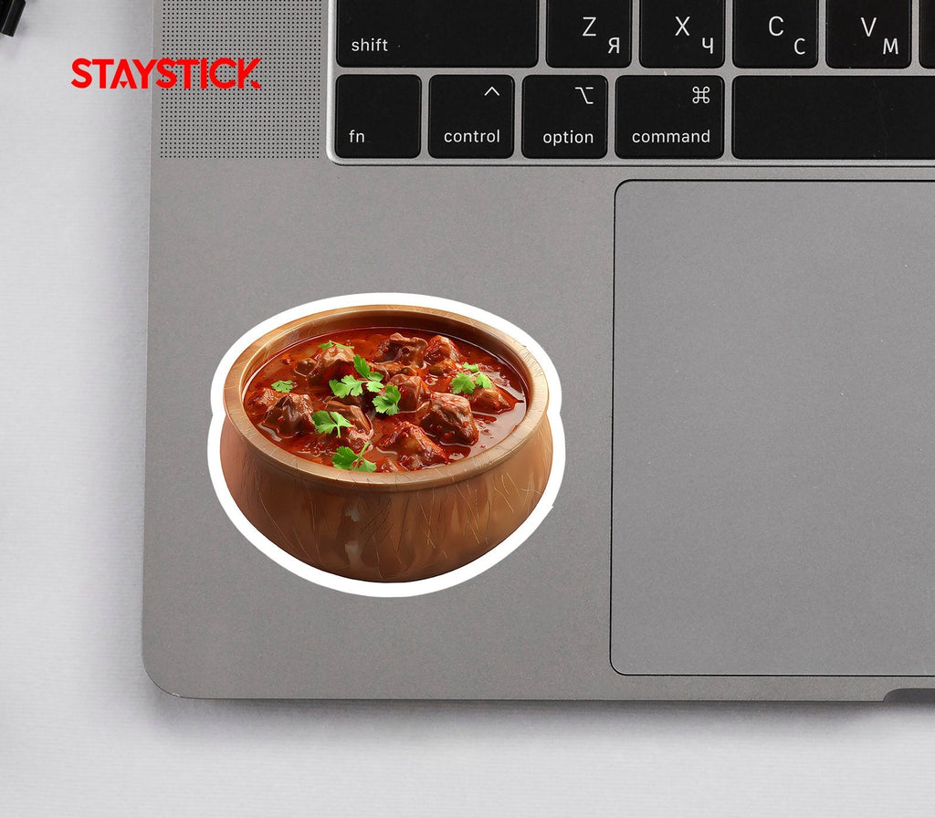 Delicious chicken curry sticker Premium Vinyl Sticker