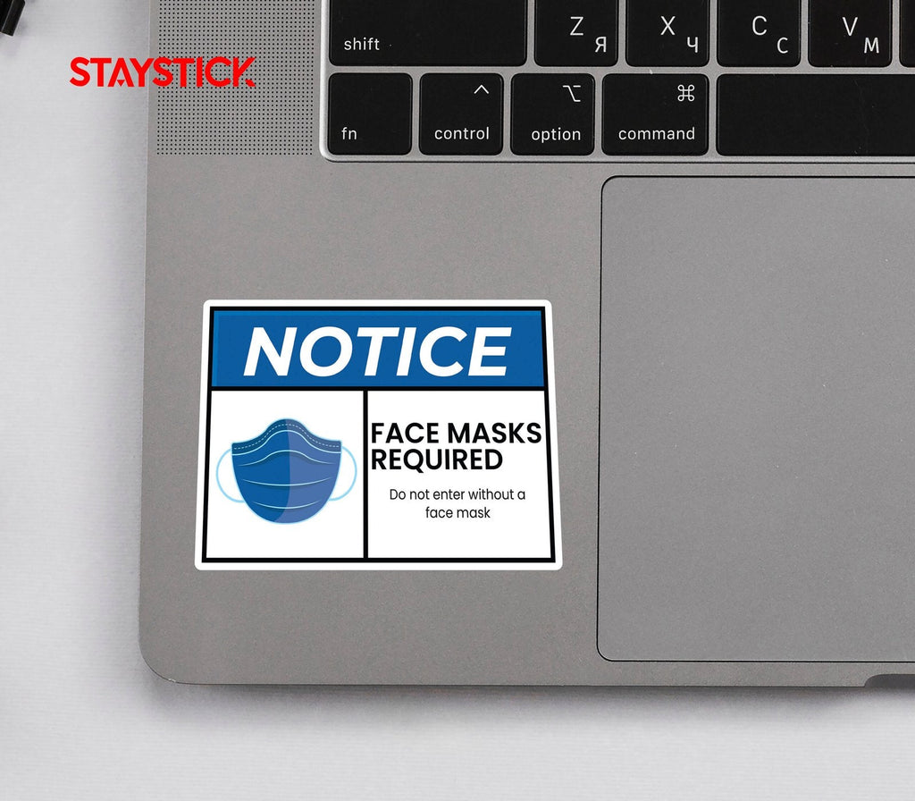 FACE MASK STICKER Safety Sticker