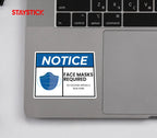 FACE MASK STICKER Safety Sticker