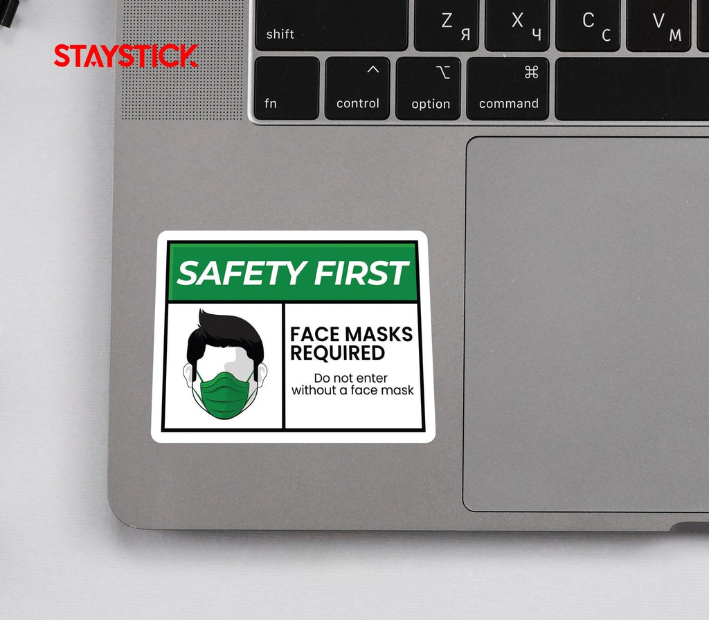 FACE MASK STICKER Safety Sticker