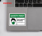 FACE MASK STICKER Safety Sticker