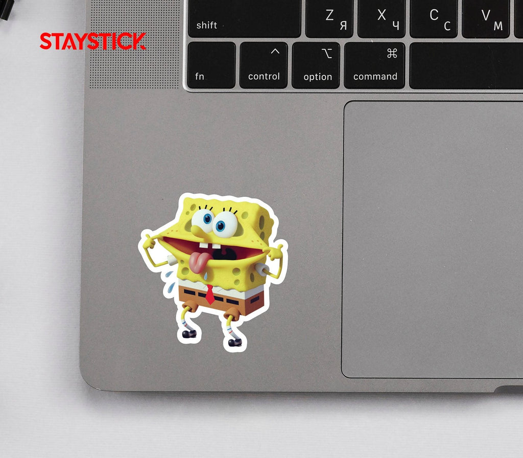 Spongebob Squarepants Silly Face Sticker Premium Vinyl Sticker