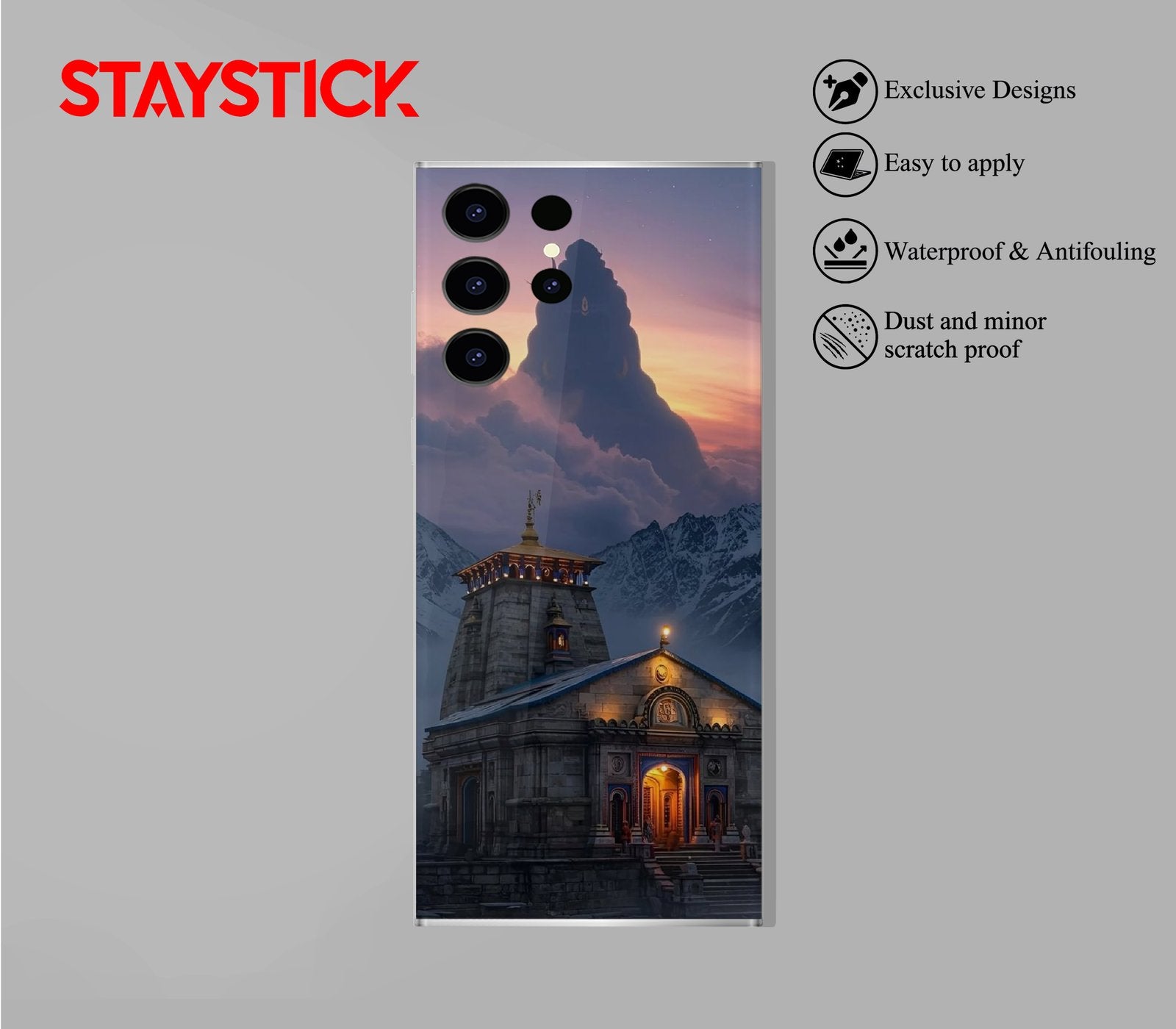 KEDARNATH TEMPLE MOBILE STICKER
