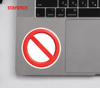 RED PROHIBITED STICKER Premium Vinyl Sticker