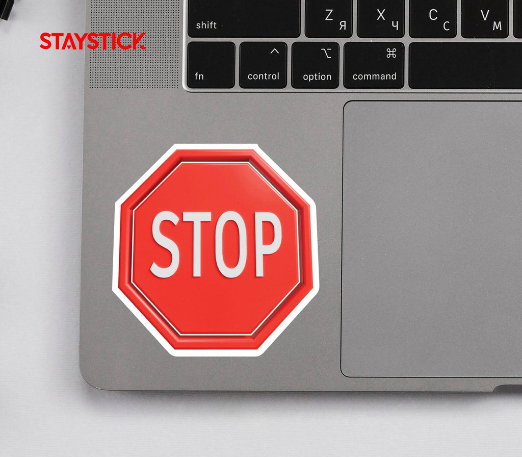 STOP SIGN STICKER Premium Vinyl Sticker