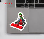Luigi Kart Racing Sticker Premium Vinyl Sticker