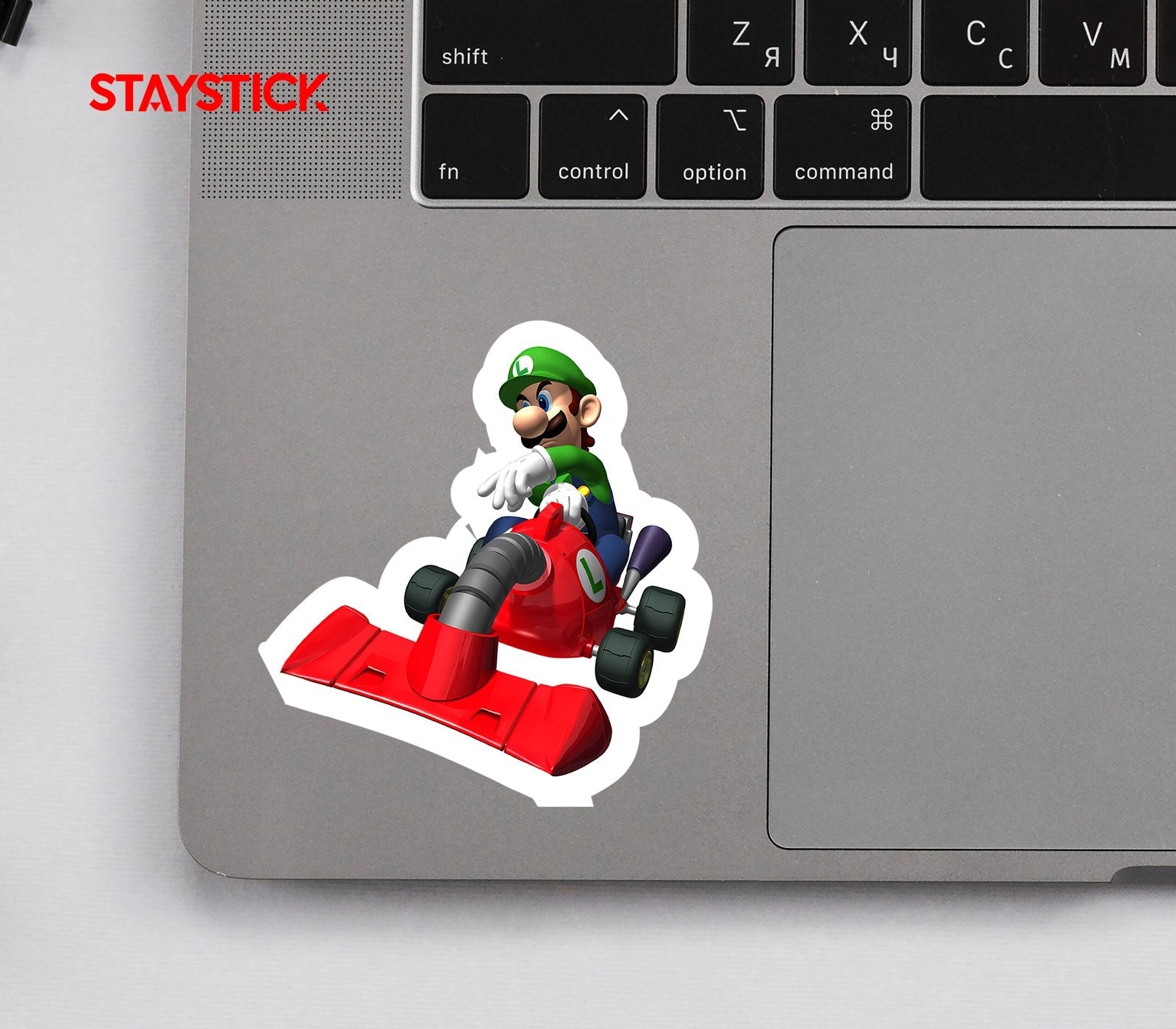 Luigi Kart Racing Sticker Premium Vinyl Sticker