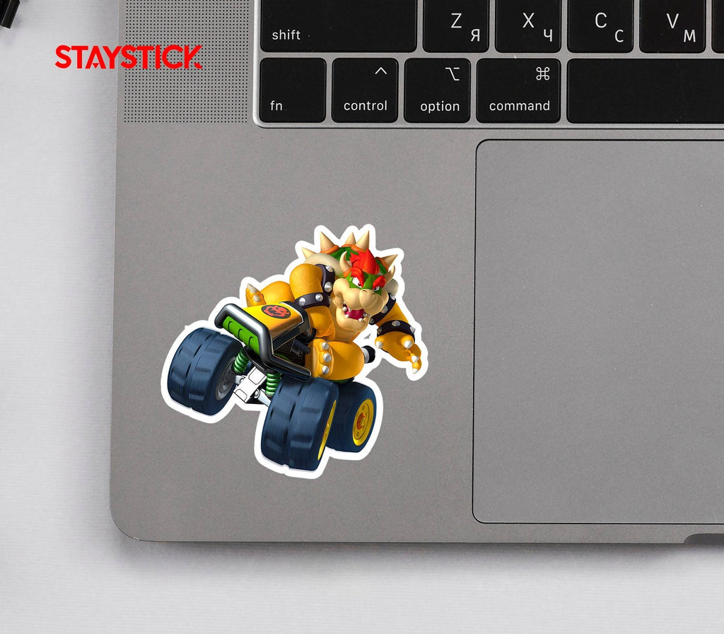 Bowser Mario Kart Sticker Premium Vinyl Sticker