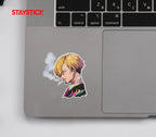 SMOKE CARTOON STICKER Premium Vinyl Sticker