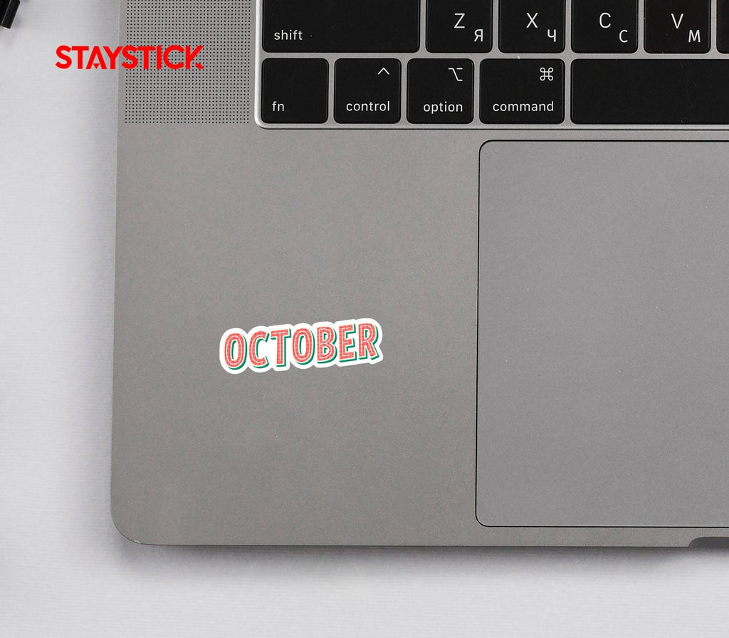 OCTOBER STICKER Premium Vinyl Sticker