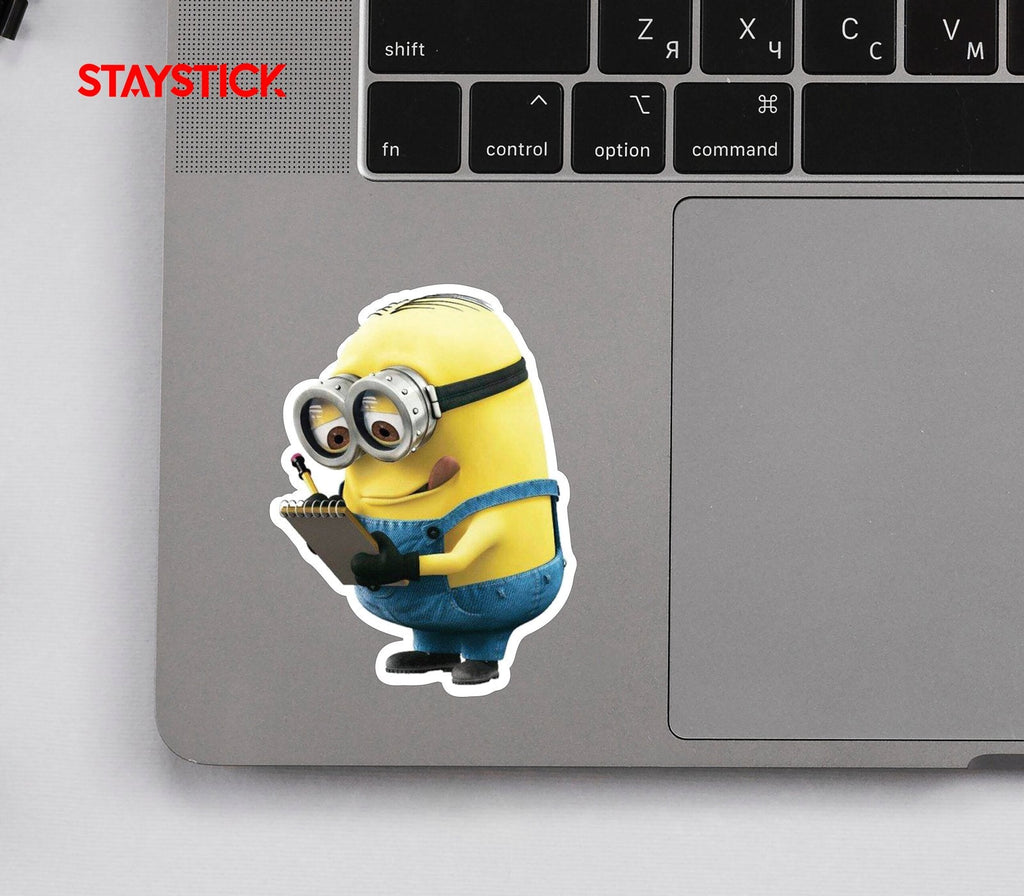 Thinking Minion Sticker Premium Vinyl Sticker