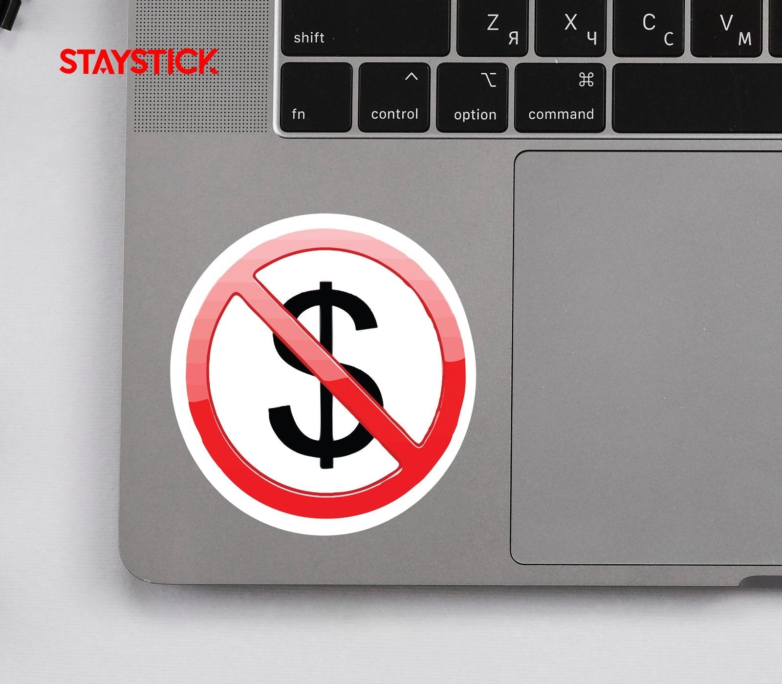 NO CASH TRANSACTION STICKER Premium Vinyl Sticker