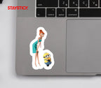 Scarlett Overkill and Minion Sticker Premium Vinyl Sticker