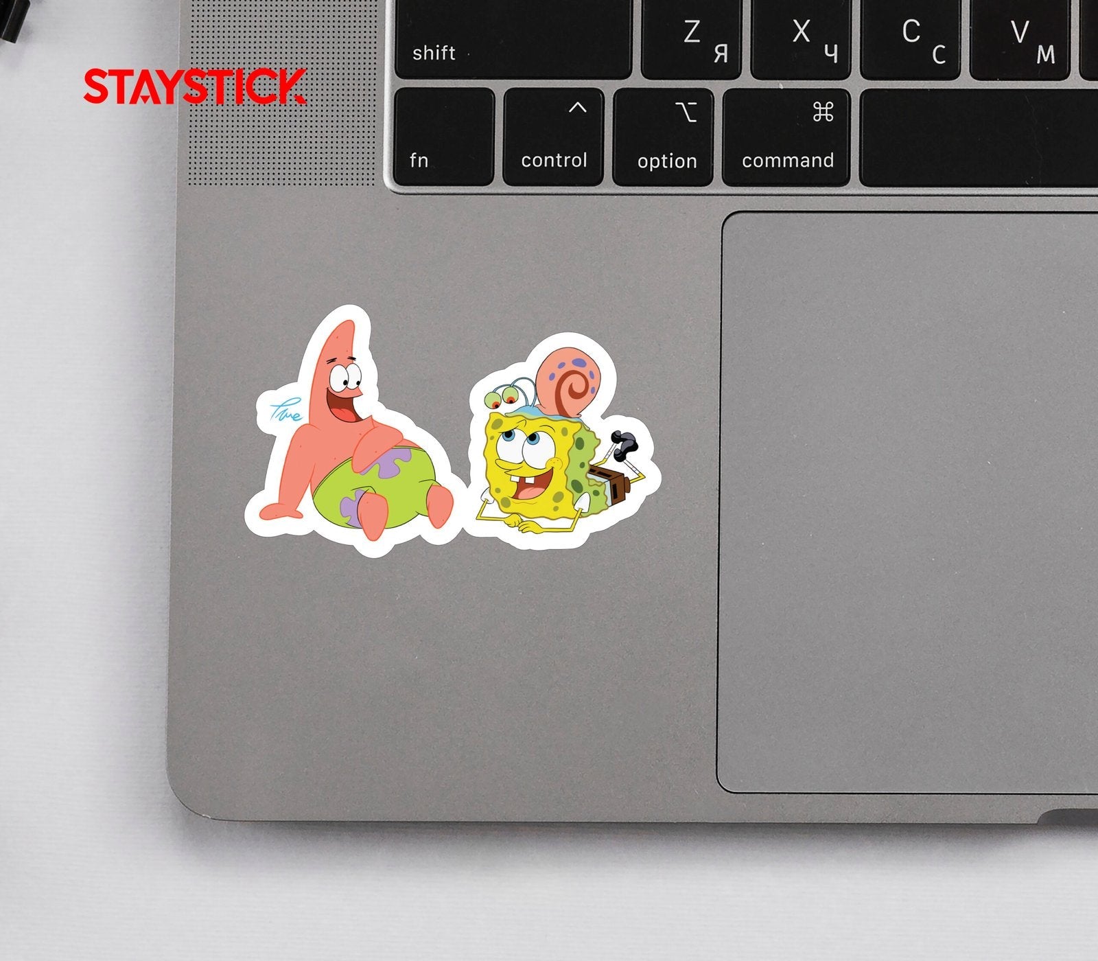 Spongebob and Patrick Relaxing Sticker Premium Vinyl Sticker