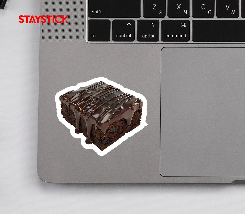 Chocolate Fudge Brownie Sticker Premium Vinyl Sticker