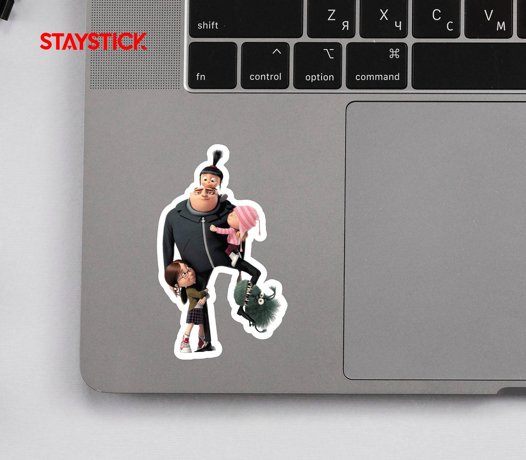 Despicable Me Gru and Family Sticker Premium Vinyl Sticker