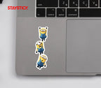 Minions Hanging On Sticker Premium Vinyl Sticker