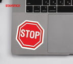 STOP SIGN STICKER Safety Sticker