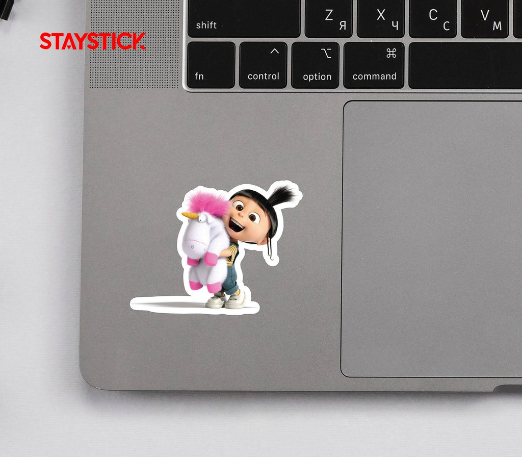 Agnes and Fluffy Unicorn Sticker Premium Vinyl Sticker