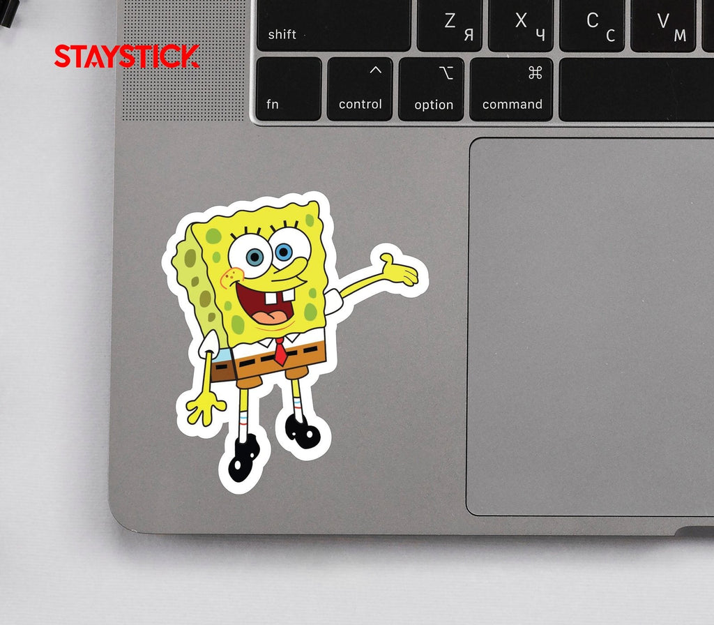 Spongebob Squarepants Waving Sticker Premium Vinyl Sticker