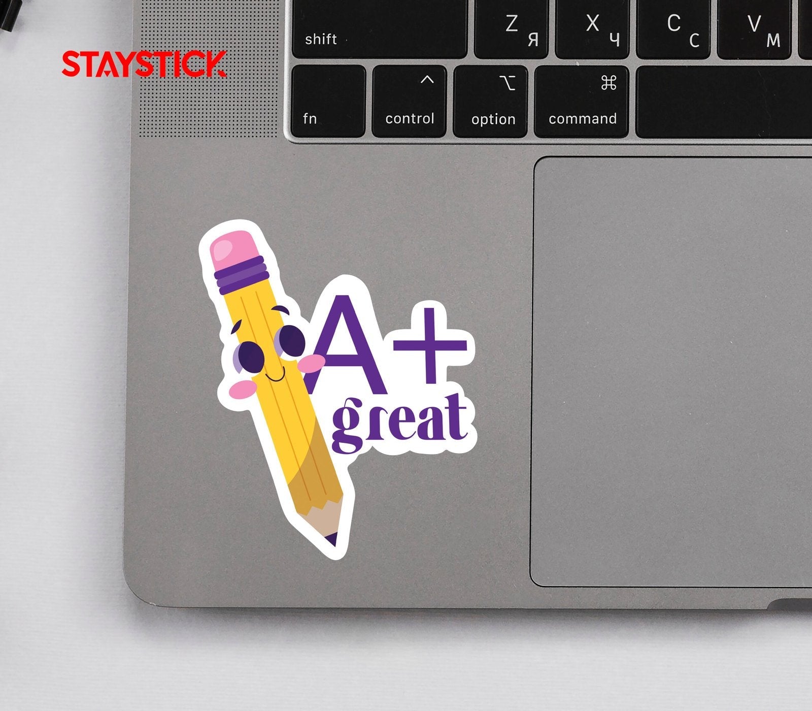 A+ Great Job Pencil Sticker Premium Vinyl Sticker