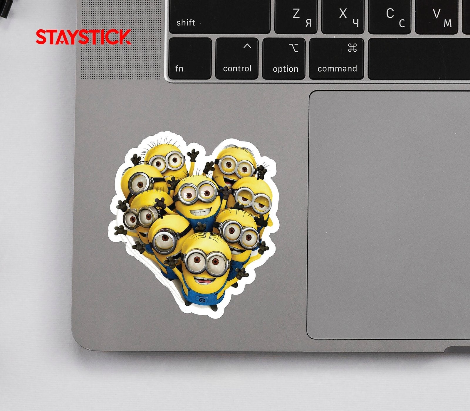 Minions Heart Sticker Premium Vinyl Sticker