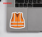 SAFETY VEST STICKER Premium Vinyl Sticker