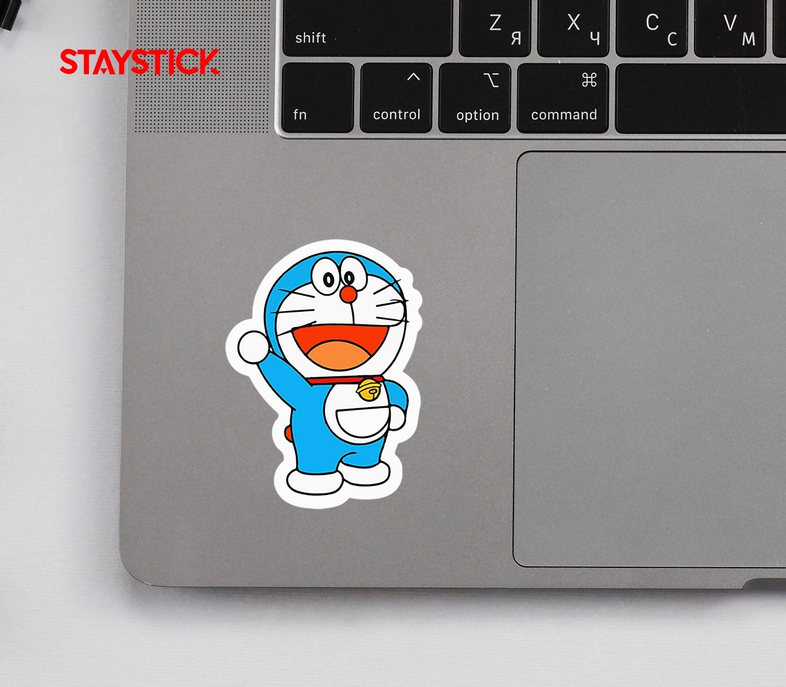 Doraemon Waving Sticker Premium Vinyl Sticker