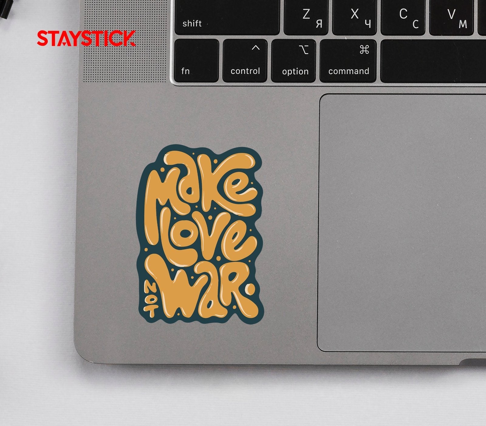 MAKE LOVE WAR STICKER Premium Vinyl Sticker