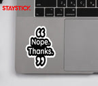 THANKS STICKER Premium Vinyl Sticker