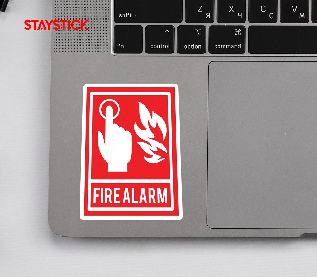 FIRE ALARM STICKER Premium Vinyl Sticker