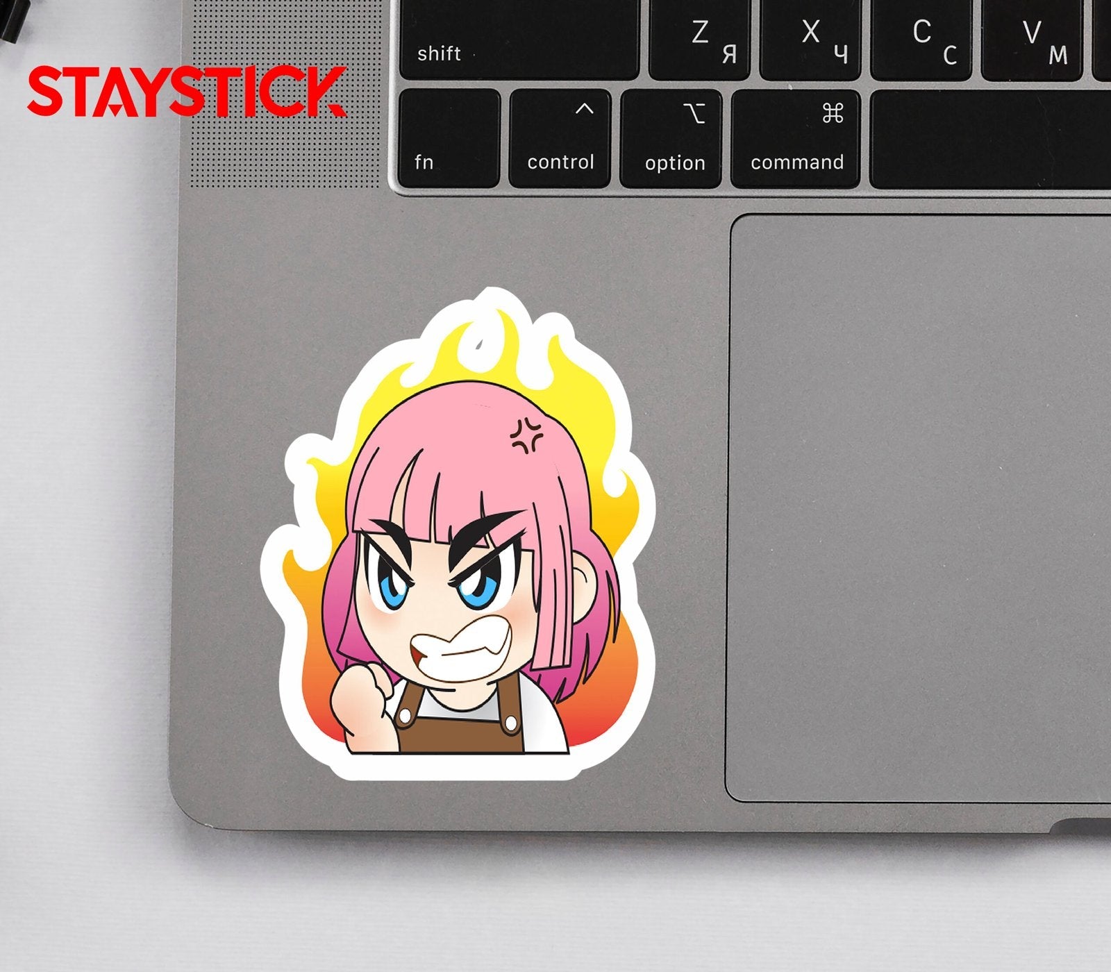 ANGRY GIRL STICKER Premium Vinyl Sticker
